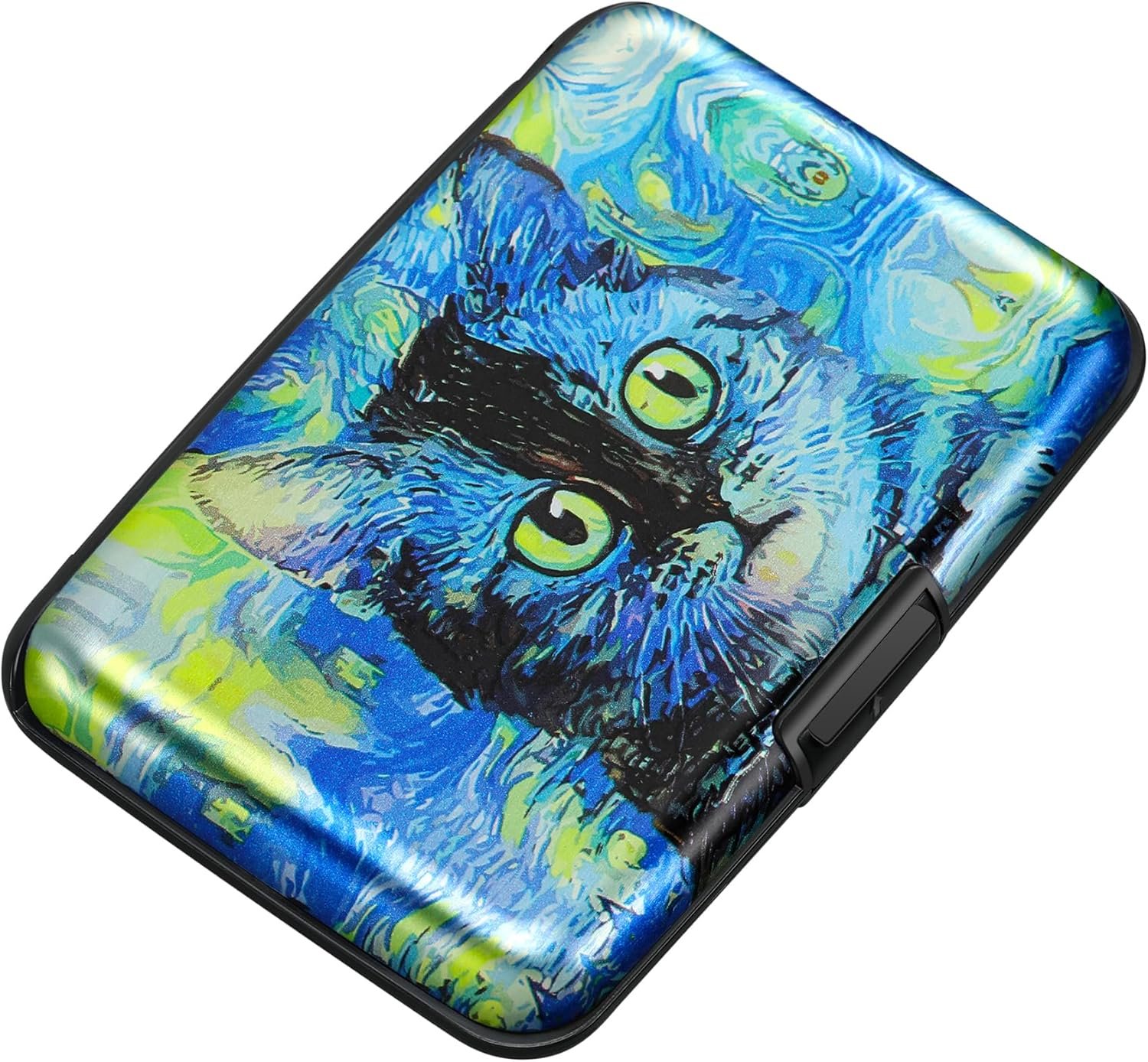 Custom Logo Mini RFID Aluminum Wallet Credit Cards Holder Business Card Case Metal ID Case for Men Women - Image 10