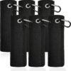 Bulk Custom Golf Towels with Logo Strap, Two-Fold Microfiber Golf Towel with Metal Carabiner, Custom Color Size Print for Gift - Image 3