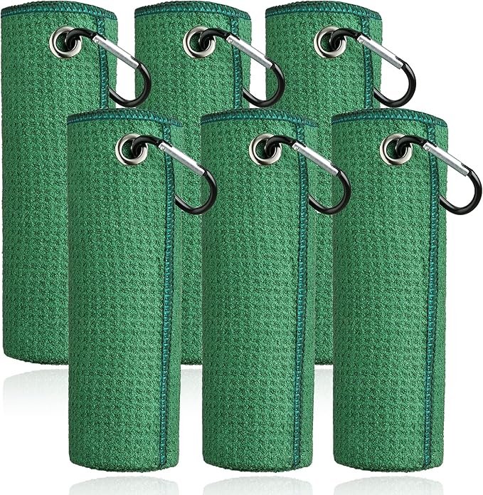 Bulk Custom Golf Towels with Logo Strap, Two-Fold Microfiber Golf Towel with Metal Carabiner, Custom Color Size Print for Gift - Image 7
