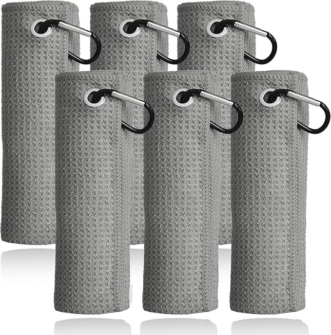 Bulk Custom Golf Towels with Logo Strap, Two-Fold Microfiber Golf Towel with Metal Carabiner, Custom Color Size Print for Gift - Image 5