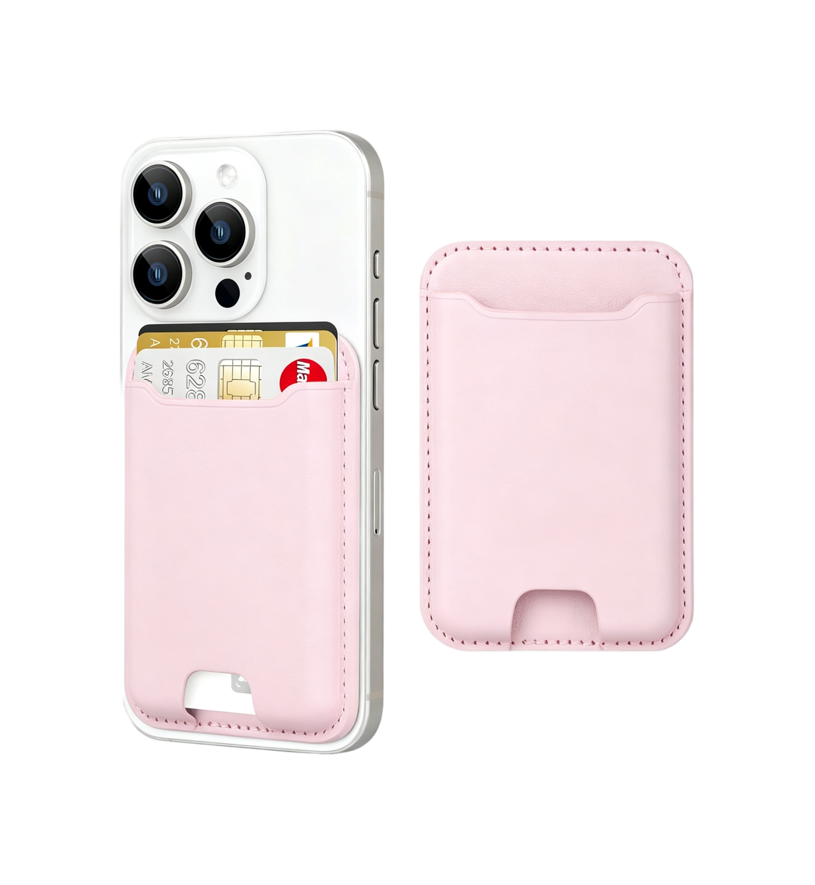Custom Logo Adhesive Phone Card Holder | Slim RFID Blocking ID Card Wallet for Smartphones