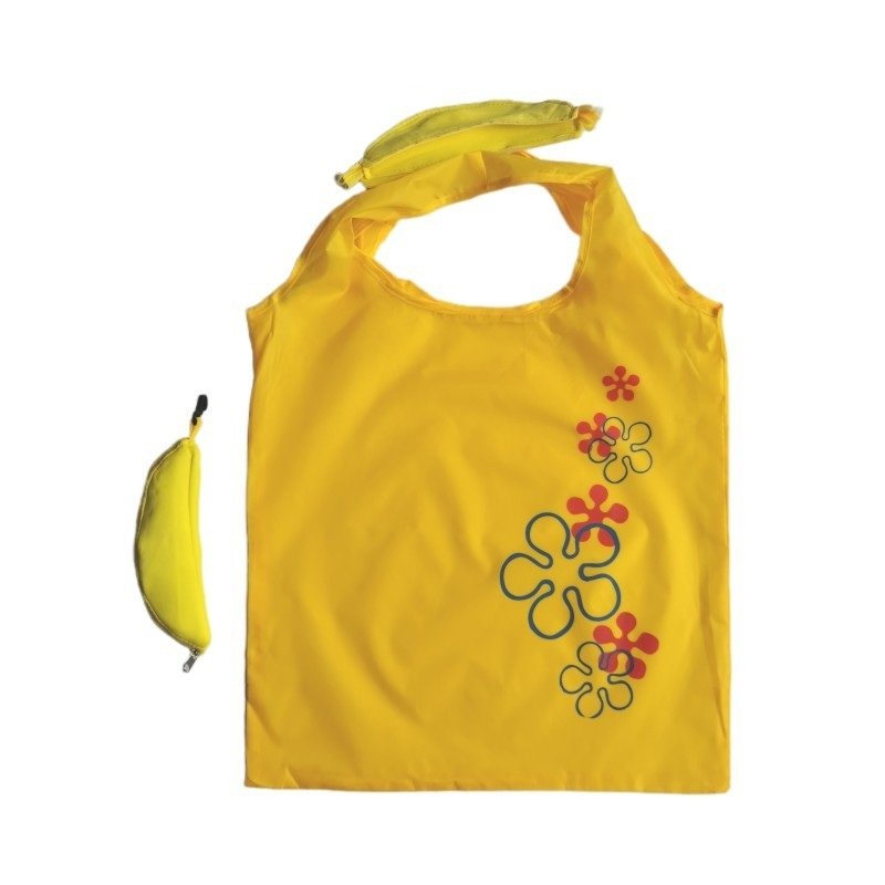 Custom Logo Foldable Shopping Tote Bag, Packable Nylon Shoulder Bag, Portable Travel Grocery Handbag - Image 8