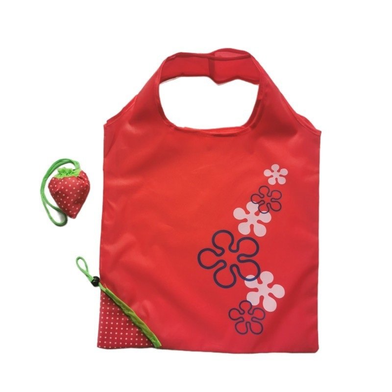 Custom Logo Foldable Shopping Tote Bag, Packable Nylon Shoulder Bag, Portable Travel Grocery Handbag - Image 2