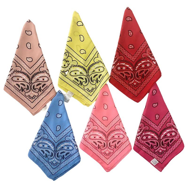 Custom Mini Bandana, 35×35CM Soft Silk Like Square Head Scarf, Minimalist Logo Printed Hair Scarf, Multi-Functional Fashion Bandanas for Men Women Daily Street Wear & Gifts - Image 2