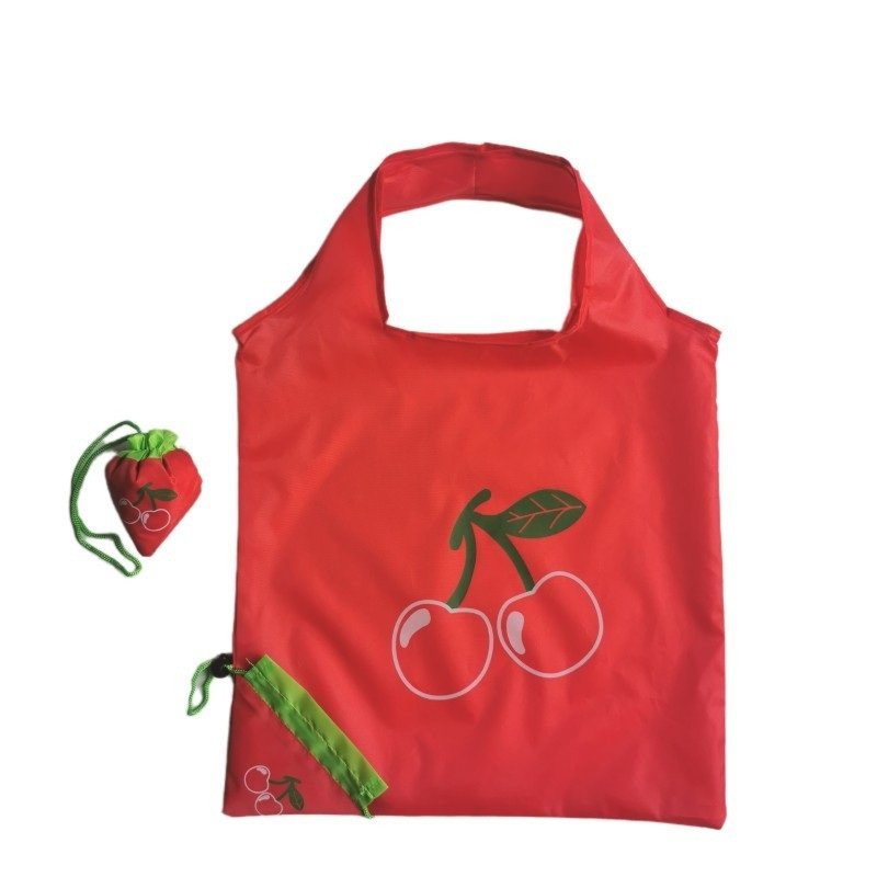 Custom Logo Foldable Shopping Tote Bag, Packable Nylon Shoulder Bag, Portable Travel Grocery Handbag - Image 10