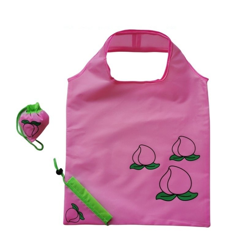 Custom Logo Foldable Shopping Tote Bag, Packable Nylon Shoulder Bag, Portable Travel Grocery Handbag - Image 19