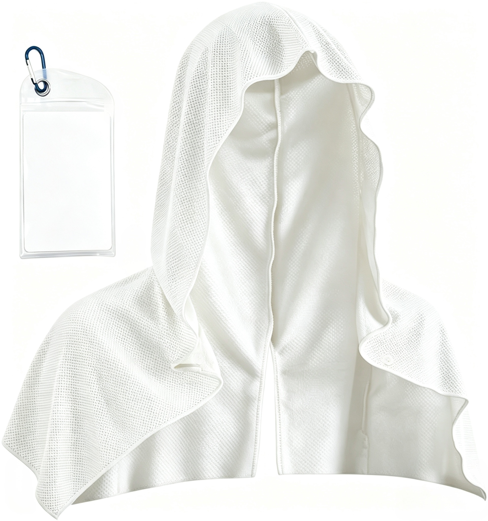 Cooling Hooded Towel – Lightweight Quick-Dry Sports & Outdoor Hooded Microfiber Towel for Gym, Running, Hiking & Travel - Image 7