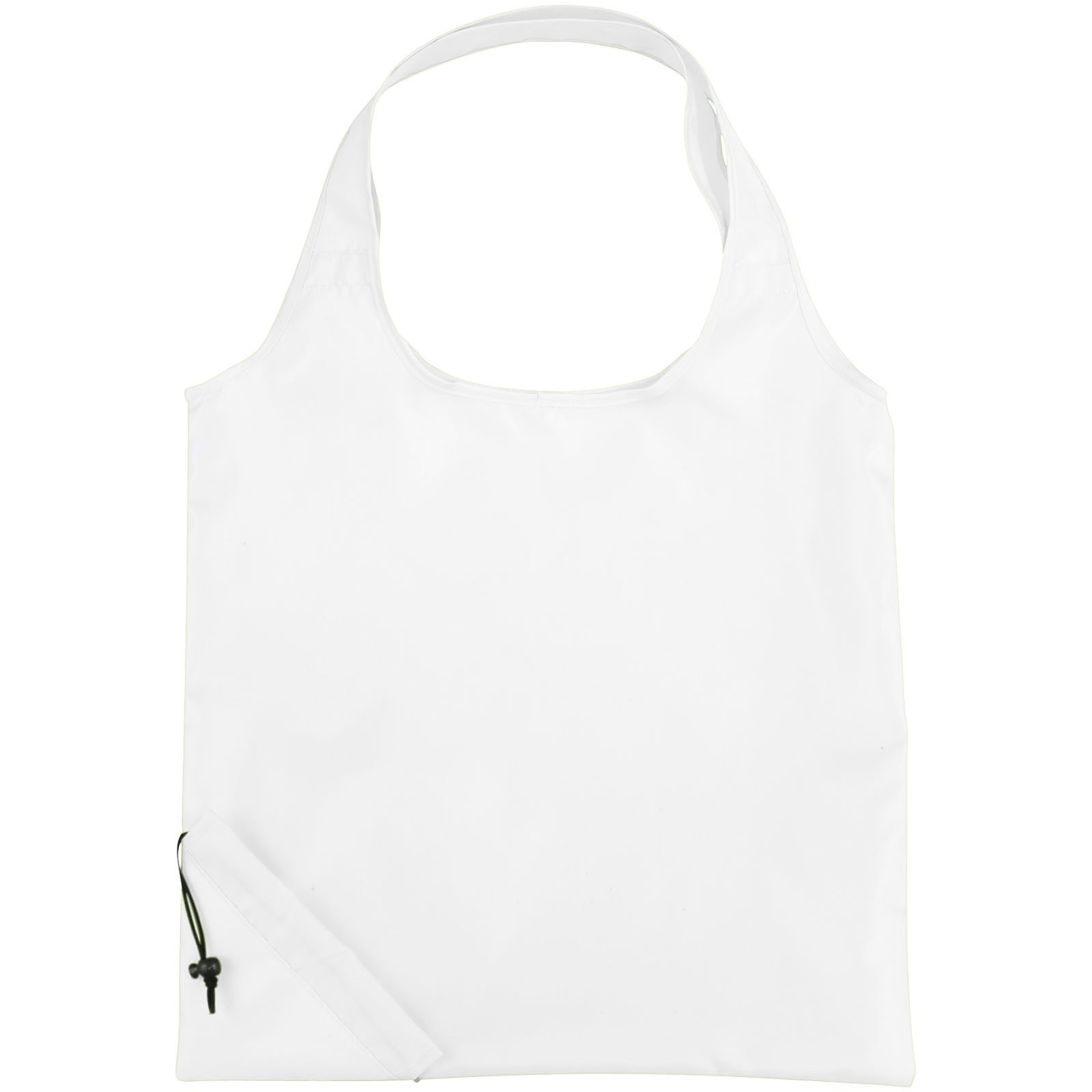 Custom Logo Foldable Shopping Tote Bag, Packable Nylon Shoulder Bag, Portable Travel Grocery Handbag