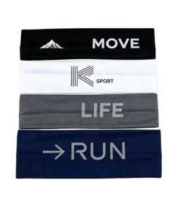 Alternative view of Custom Logo Sports Headbands for Men ,Multi Color Soft Stretch Sweat Hair Wraps, Personalized Non Slip Yoga Workout Headbands for  Working Out, Travel