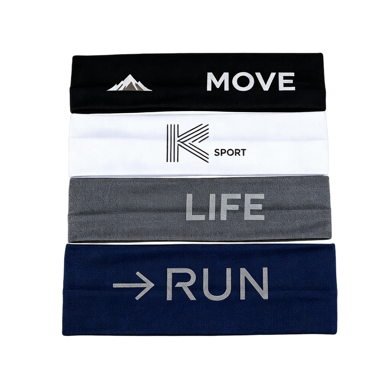 Custom Logo Sports Headbands for Men ,Multi Color Soft Stretch Sweat Hair Wraps, Personalized Non Slip Yoga Workout Headbands for Working Out, Travel - Image 2