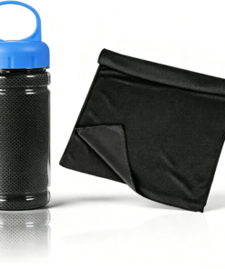 Custom Logo Cooling Towel with Bottle Case, Reusable Ice Towel for Sports, Fitness, Outdoor Activities & Promotional Gifts - Image 5