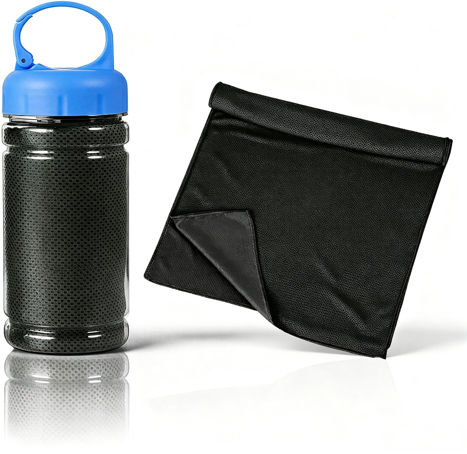 Custom Logo Cooling Towel with Bottle Case, Reusable Ice Towel for Sports, Fitness, Outdoor Activities & Promotional Gifts - Image 5