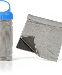 Custom Logo Cooling Towel with Bottle Case, Reusable Ice Towel for Sports, Fitness, Outdoor Activities & Promotional Gifts - Image 6
