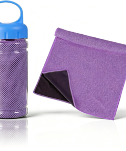Custom Logo Cooling Towel with Bottle Case, Reusable Ice Towel for Sports, Fitness, Outdoor Activities & Promotional Gifts - Image 7