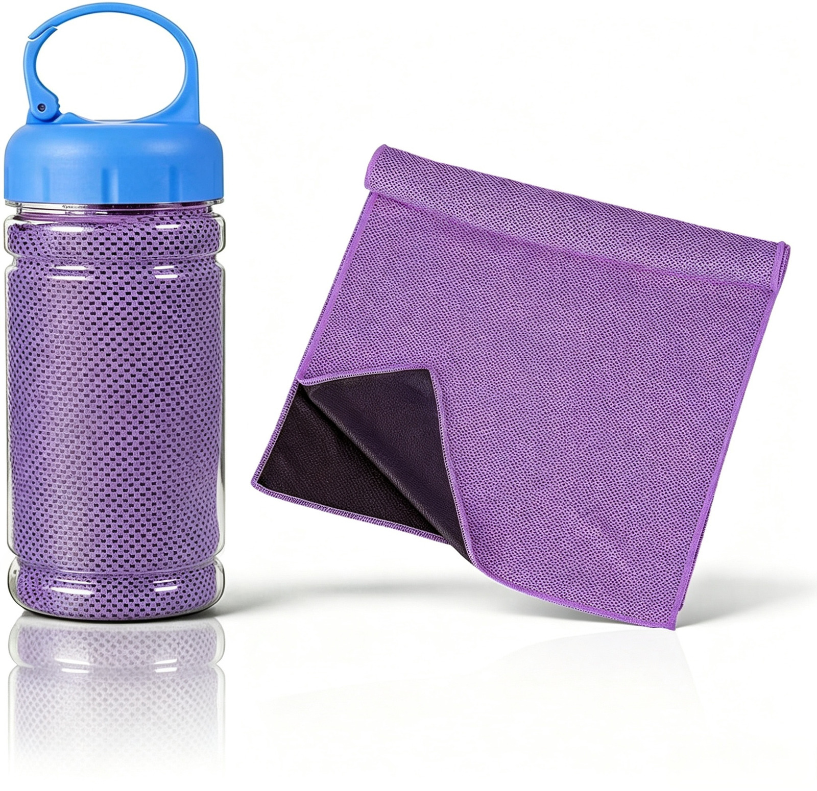 Custom Logo Cooling Towel with Bottle Case, Reusable Ice Towel for Sports, Fitness, Outdoor Activities & Promotional Gifts - Image 7