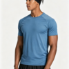 Men’s Active Quick Dry Crew Neck T Shirts | Athletic Running Gym Workout Short Sleeve Tee Tops - Image 4