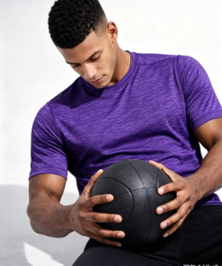 Alternative view of Men’s Active Quick Dry Crew Neck T Shirts | Athletic Running Gym Workout Short Sleeve Tee Tops
