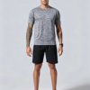Men’s Active Quick Dry Crew Neck T Shirts | Athletic Running Gym Workout Short Sleeve Tee Tops - Image 3