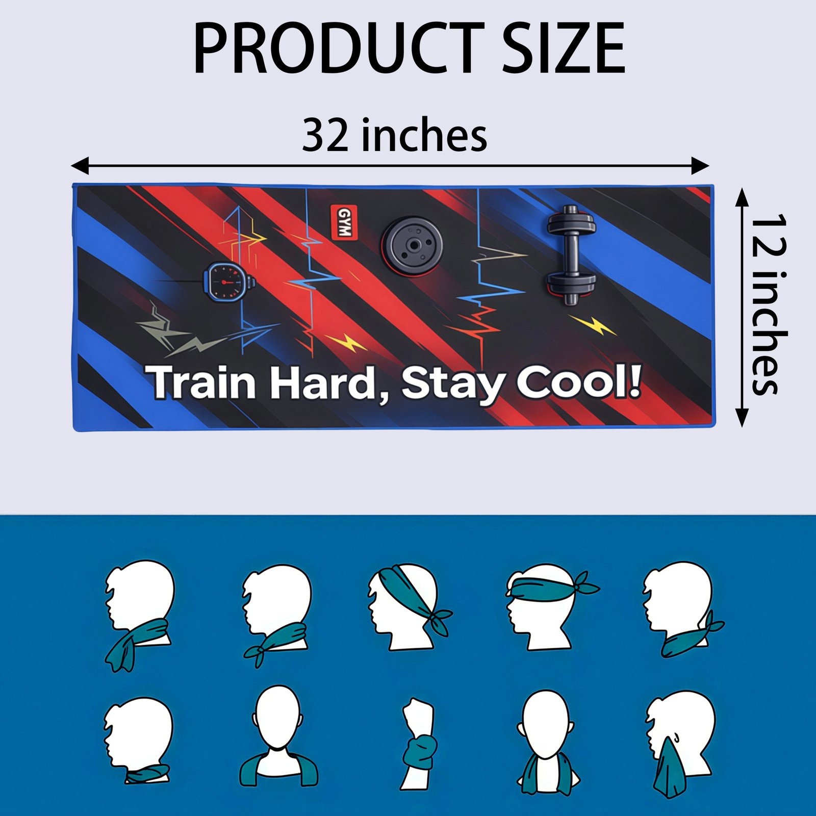 Full Color Cooling Towel - Image 3